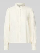 Bluzki damskie - Bluzka o kroju regular fit z długim rękawem z mieszanki wiskozy model ‘BUMPY’ - miniaturka - grafika 1