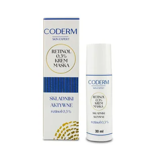 Coderm, Aktywny krem z retinolem 0,3% 30 ml - Kremy do twarzy - miniaturka - grafika 1