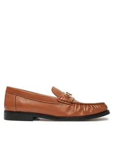 Tommy Hilfiger Mokasyny Soft Leather Horsebit Loafer FW0FW08414 Pomarańczowy - Mokasyny damskie - miniaturka - grafika 1