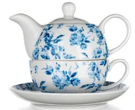 Filiżanki - KOMPLET FILIŻANKA + DZBANEK dla 1 osoby NA HERBATĘ ZIOŁA na prezent mama - miniaturka - grafika 1