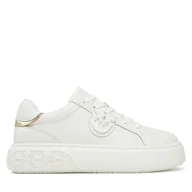 Sneakersy damskie - Sneakersy PINKO Yoko 12 SS0071 P001 Biały - miniaturka - grafika 1