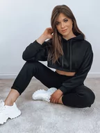 Dresy damskie - Komplet damski dresowy SERINE czarny Dstreet AY0643-XL - miniaturka - grafika 1