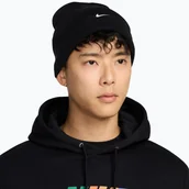 Czapki damskie - Czapka zimowa Nike Peak Swoosh Beanie black/white WYSYŁKA W 24H 30 DNI NA ZWROT - miniaturka - grafika 1