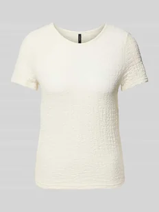T-shirt o kroju regular fit z efektem marszczenia model ‘ELENE’ - Koszulki i topy damskie - miniaturka - grafika 1