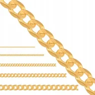 Łańcuszki - Złoty Łańcuszek Pełny Pancerka 585 38.90 g, dł. 65 cm Rodium - miniaturka - grafika 1