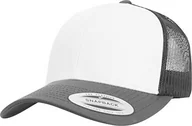 Czapki damskie - Flexfit Unisex Czapka z Daszkiem Trucker Cap Retro, Szary/Biały, Jeden Rozmiar 6606CF - miniaturka - grafika 1