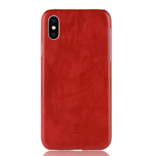 Crong Essential Cover - Etui iPhone Xs / X (czerwony) - Etui i futerały do telefonów - miniaturka - grafika 1