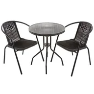 Meble ogrodowe - Zestaw mebli ogrodowych PATIO Detroit 47610 Antracytowo-czarny - miniaturka - grafika 1