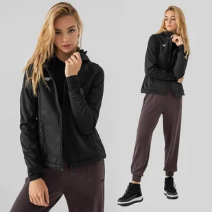 Kurtka damska softshell 4F głęboka czerń NOSH4 SFD350 20S-S - Kurtki damskie - miniaturka - grafika 1