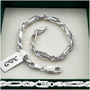 BRANSOLETKA MĘSKA SREBRNA GRUBA BRANSOLETA RĘCZNA ROBOTA 21cm GRAWER - Bransolety męskie BRANSOLETKA MĘSKA SREBRNA GRUBA BRANSOLETA RĘCZNA ROBOTA 21cm GRAWER - Bransolety męskie - miniaturka - grafika 1