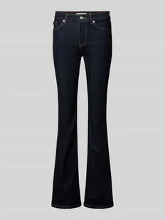 Jeansy z poszerzaną nogawką o kroju relaxed fit z mieszanki bawełny - Spodnie damskie - miniaturka - grafika 1