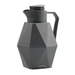 Vialli Design Termos z wkładem szklanym 1L GEO grafitowy 27503 27503 - Termosy - miniaturka - grafika 1