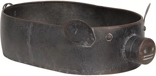 Clayre & Eef Osłonka Metalowa Pojemnik Świnka 6Y3685 - Donice - miniaturka - grafika 1