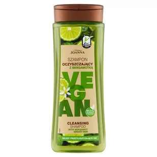 Joanna Vegan szampon oczyszczający z bergamotką - Szampony do włosów - miniaturka - grafika 1