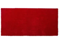 Dywany - Beliani Dywan czerwony 80 x 150 cm Shaggy DEMRE - miniaturka - grafika 1