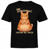 Koszulki męskie - Koszulka męska z nadrukiem Nie Dokarmiać Jestem na Diecie Urodziny 3XL - miniaturka - grafika 1