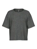 Koszulki i topy damskie - Pieces Koszulka "Bree" w kolorze szarym - miniaturka - grafika 1