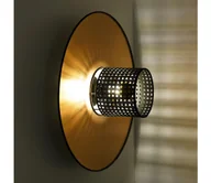 Lampy ścienne - Duolla - Kinkiet TOKYO RATTAN 1xE27/15W/230V złoty/czarny - miniaturka - grafika 1