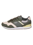 Trampki męskie - Pepe Jeans FOOTWEAR Sneakersy "Contrast" w kolorze khaki - miniaturka - grafika 1