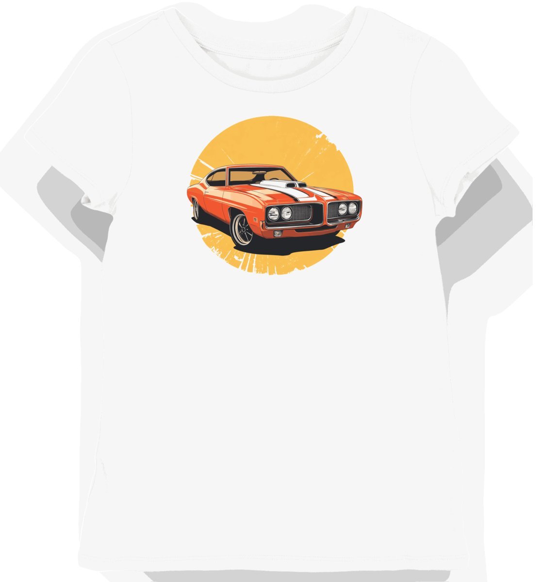 Koszulka damska biała z Dynamicznym Wizerunkiem Klasycznego Samochodu S