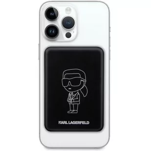 KARL LAGERFELD Ikonik MagSafe 5W 3000mAh Czarny - Powerbanki - miniaturka - grafika 1