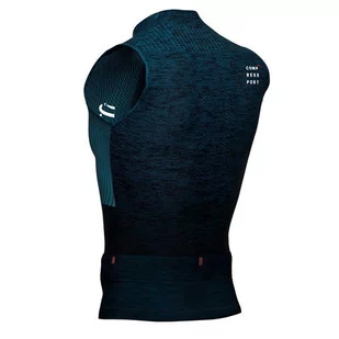 COMPRESSPORT Koszulka kompresyjna do biegania TRAIL POSTURAL TANK TOP 2020 niebieska - Koszulki sportowe męskie - miniaturka - grafika 9
