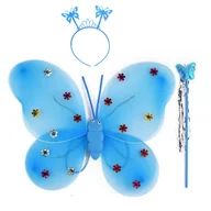 Stroje karnawałowe - Motyl Wróżka Skrzydła Strój Skrzydełka Motylek Przebranie Karnawał Party Bal - miniaturka - grafika 1