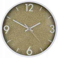 Zegary - Zegar ścienny na ścianę złoty biały 29.5cm VILDE 568130 - miniaturka - grafika 1