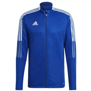 Bluzy sportowe męskie - Adidas, Bluza, Tiro 21 Track Jacket GM7320, niebieski, rozmiar M - grafika 1