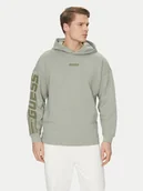 Bluzy męskie - Guess Bluza Z4BQ03 KAIJ1 Zielony Regular Fit - miniaturka - grafika 1