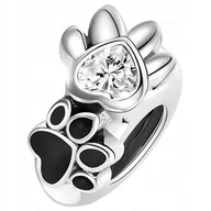 Bransoletki - Charms Zawieszka Charms Zwierzęce Łapki Charms Łapki Pupila Charmsy Trusky - miniaturka - grafika 1