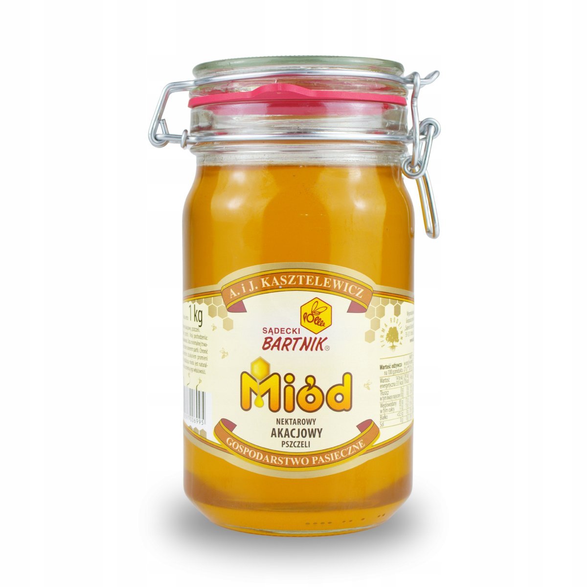 MIÓD AKACJOWY PŁYNNY KOMFORT 1KG BARTNIK SĄDECKI