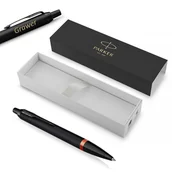 Zestawy piśmiennicze - Długopis Parker IM Professionals Flame Orange z grawerem - miniaturka - grafika 1