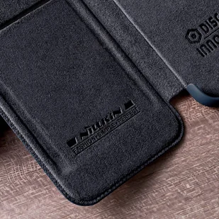 Nillkin Qin Leather Pro Case etui iPhone 14 Pro Max osłona na aparat kabura pokrowiec obudowa z klapką czarny - Etui i futerały do telefonów - miniaturka - grafika 13