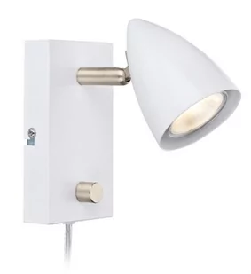 Markslojd Kinkiet LAMPA ścienna CIRO 107408 regulowana OPRAWA metalowa reflektorek biały 107408 - Lampy ścienne - miniaturka - grafika 1
