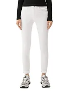 Spodnie damskie - Q/S by s.Oliver Damskie spodnie dżinsowe, obcisłe nogawki, zielony, 40W / 34L - miniaturka - grafika 1