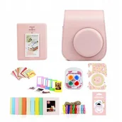 Torby fotograficzne i futerały - LOVEINSTANT Zestaw akcesoriów 8w1 do FUJIFILM Instax Mini 11 Różowy - miniaturka - grafika 1