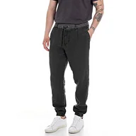 Spodnie męskie - Replay Spodnie męskie, 098 BLACK, 32W - miniaturka - grafika 1