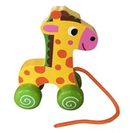 Zabawki zręcznościowe - Smily Drewniana żyrafa do ciągnięcia 49832 - miniaturka - grafika 1