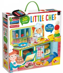 Lisciani Montessori Chef 3D + plastelina 76840 - Zabawki AGD - miniaturka - grafika 1