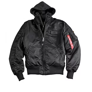 ALPHA INDUSTRIES Kurtka męska, Czarny (Black/Black - 515), XXS - Kurtki męskie - miniaturka - grafika 1