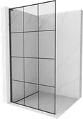 Ścianki i drzwi prysznicowe - Mexen Kioto L ścianka prysznicowa Walk-in 120 x 200 cm, czarny wzór, czarna - 800-120-103-70-77 - miniaturka - grafika 1