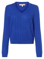 Swetry damskie - Tommy Hilfiger - Sweter damski, niebieski - miniaturka - grafika 1