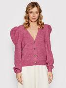 Swetry damskie - Vila Kardigan Viprime 14069345 Różowy Regular Fit - miniaturka - grafika 1