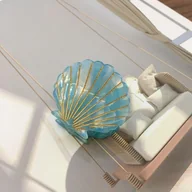 Ozdoby do włosów - Spinka do włosów w kształcie muszelki - miniaturka - grafika 1