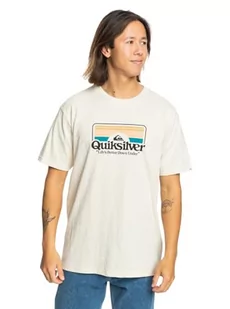 Quiksilver Koszulka męska Biała M - Koszulki męskie - miniaturka - grafika 1
