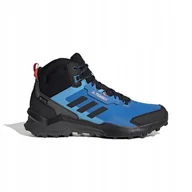 Buty trekkingowe męskie - Adidas Terrex AX4 MID Gtx GZ3003 Gore-tex wysokie Niebieskie Czarne 42 2/3 - miniaturka - grafika 1