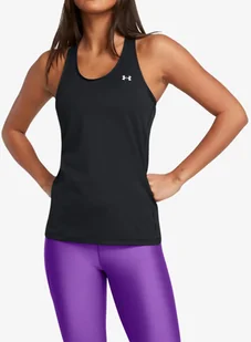 Top damski Under Armour Tech Mesh Racer Tank - black/white - Koszulki i topy damskie - miniaturka - grafika 1