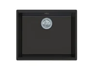 Zlewozmywaki - BERG ZLEW LINEA BRNL19L 1,0 OC 565x470 CZARNY BAZALT - miniaturka - grafika 1