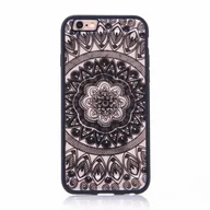 Etui i futerały do telefonów - Etui na telefon komórkowy Mandala do Apple iPhone 7 Etui ochronne z motywem koła Pokrowiec na torbę Bumper Czarny - miniaturka - grafika 1